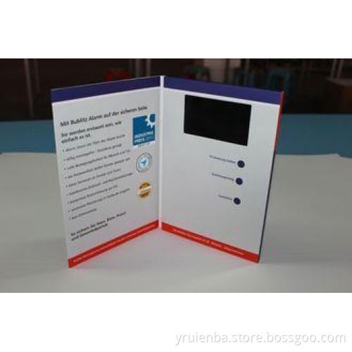 custom memory video brochure card with built - in speaker /